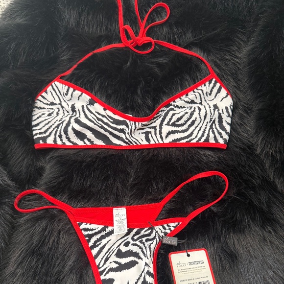 Oh Polly Other - Oh Polly Sports Illustrated zebra bikini